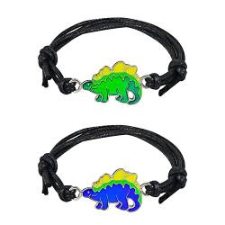 Igel Bracelet Pack of 2 Mood Bracelets for Children | Horse Bracelet for Girls in Rainbow Colours Mood Bracelet Changes Colour as a Gift for Girls, Children's Bracelet in Bright Rainbow Colours von FAMIDIQGO