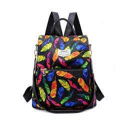 FANDARE 3 in 1 Rucksack Damen Schultasche Rucksäcke Schulranzen Mädchen Schultertasche Handtasche Anti-Diebstahl Schulrucksack für Schule Reise Campus Wandern Wasserdicht Polyester Rosa von FANDARE