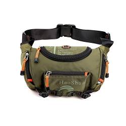 FANDARE Beiläufig Brusttasche Sling Bag Outdoorsport Bauchtasche Schultertasche Herren Grosse Kapazität Crossover Bag Umhängetasche für Schule Wandern Radfahren Bergsteigen Reisen Nylon Grün von FANDARE