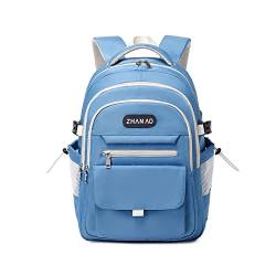 FANDARE Beiläufig Rucksack Schulrucksack Schultasche Junge Mädchen Schulranzen Daypacks mit 15.6 Zoll Laptopfach Schultaschen Schultaschen für Universität Reisen Freizeit Arbeit Blau von FANDARE