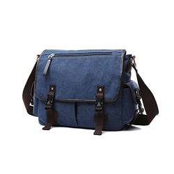 FANDARE Segeltuch Umhängetasche Herren Arbeitstasche Messenger Bag Schultertasche Aktentaschen passen 12,9-Zoll-Tablet Herrentasche zum Umhängen für Reise Schule Hochschule Arbeit Outdoor Schulranzen von FANDARE