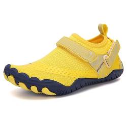 FANSU Aqua Schuhe für Kinder, Sommer Strandschuhe für Mädchen Jungen Schnelltrocknend Wasserschuhe rutschfest Schwimmschuhe Surfschuhe Tauchschuhe Badeschuhe von FANSU