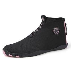 FANSU Badeschuhe Strandschuhe Damen, Herren Sommer Wasserschuhe Schnelltrocknend Barfußschuhe Schwimmschuhe Surfschuhe mit Reißverschluss Unisex Leichte rutschfeste Fitnessschuhe von FANSU