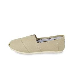 FANSU Schlicht und Stilvoll Herren Espadrilles für Damen, Sommer Geflochten Leinen Espadrilles Damen Casual Atmungsaktiv & Bequem Slip-on Canvas Schuhe von FANSU