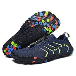 FANSU Sommer Strandschuh Badeschuhe Wasserschuhe, Damen Herren Schwimmschuhe Schnelltrocknend Barfußschuhe Leichte rutschfeste Atmungsaktiv für Outdoor Surf Wassersport Trekking von FANSU