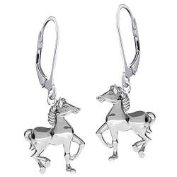 Kinder Mädchen Ohrhänger 925 Sterling Silber Pferde hängende Ohrringe K500o von FANTASTIC NAILS COSMETIC COLLECTIONS