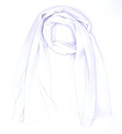 FASHION YOU WANT Damen Schal Stola Halstuch Tuch Seidentuch aus Chiffon für Frühling Sommer Ganzjährig (weiß) von FASHION YOU WANT
