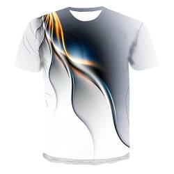 FASLOLSDP T-Shirt Herren Kurzarm Regular Fit Retro Tee Tops Schweißabsorption Freizeithemd Locker Bunte Dünn Mode Sportshirt für Frühling und Sommer Stilvoller Oberteil Strand von FASLOLSDP