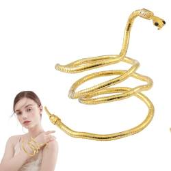 FASSME Schlangenarmband Halskette, verstellbares Schlangenarmband, flexible und biegbare Schlangenkette Wickelarmband, drehbare verstellbare Kette, 1, 1 Stück von FASSME