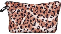 FAVORTALK Make-up-Tasche mit Leopardenmuster für Frauen, Reise-Kosmetiktasche, Kulturbeutel, Organizer, Geschenk für Frauen und Mädchen, B10213, 22 x 13.5 x 18cm / 8.65 x 5.35 x 7.08 inches, von FAVORTALK