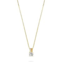 FAVS Collier FAVS Damen-Kette 375er Gelbgold 1 Zirkonia von FAVS