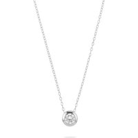 FAVS Collier FAVS Damen-Kette 925er Silber 1 Zirkonia von FAVS