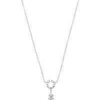 FAVS Collier FAVS Damen-Kette 925er Silber 1 Zirkonia von FAVS