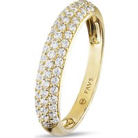 FAVS Fingerring FAVS Damen-Damenring 375er Gelbgold 52 Zirkonia, Zirkonia, synthetisch von FAVS