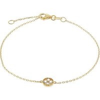 FAVS Silberarmband FAVS Damen-Armband 375er Gelbgold 4 Zirkonia, Klassisch von FAVS