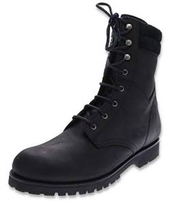 FB Fashion Boots Herren Biker Boots Montana Schnürstiefel Motoradstiefel Thinsulate Schwarz 43 EU von FB Fashion Boots