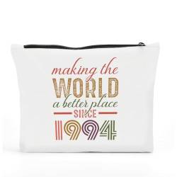 FBCCZEY Lustige Geburtstagsgeschenke für Frauen, Make-up-Tasche, Happy Anniversary Birthday Dekorationen, Kosmetiktasche, Kulturbeutel, White01, 10*7.5*2 inch von FBCCZEY