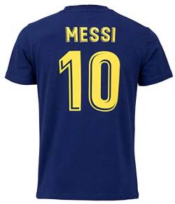 FC Barcelona Morefootballs - Offizielles Lionel Messi T-Shirt für Kinder - 2020/2021-164 - FCB Kurzarm Shirt mit Messi Nummer 10 - Fussbal Trikot von FC Barcelona