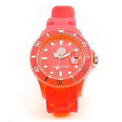 FC Bayern München - Candy Time Uhr orange - Armbanduhr Silikon FCB Watch von FC Bayern München