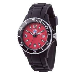 FC Bayern München - Fanuhr schwarz - Armbanduhr, Silikon Uhr FCB von FC Bayern München