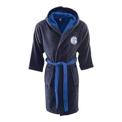 FC Schalke 04 Bademantel navy Kapuze (DE/NL/SE/PL, Alphanumerisch, M, Regular, Regular, navy) von FC Schalke 04