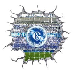 LED Wandsticker 3D Ball von FC Schalke 04