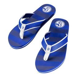 Schalke 04 Strandschuh Flip Flops (blau/weiss, EU Schuhgrößensystem, Erwachsene, Numerisch, M, 45) von FC Schalke 04