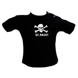 FC St. Pauli Baby T-Shirt Totenkopf schwarz (12 Monate) von FC St. Pauli