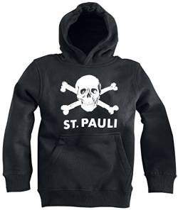 FC St. Pauli Kinder Kapuzenpullover Totenkopf - 128 von FC St. Pauli