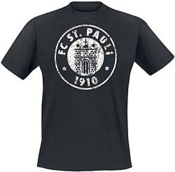 FC St. Pauli Logo T-Shirt (schwarz, M) von FC St. Pauli