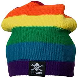 FC St. Pauli Mütze Regenbogen in Regenbogenfarben - bunt von FC St. Pauli