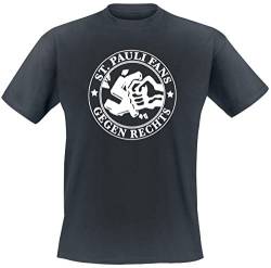 FC St. Pauli T-Shirt Fans Gegen Rechts schwarz von FC St. Pauli