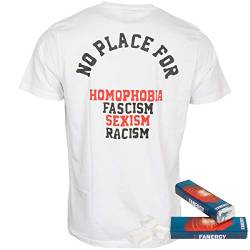 FC St. Pauli T-Shirt Shirt Unisex No Place for weiß + 2X FANERGY Traubenzucker (3XL) von FC St. Pauli