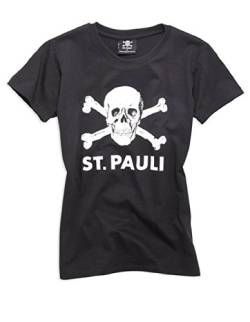 FC St. Pauli Totenkopf I Women T-Shirt (schwarz, XL) von FC St. Pauli