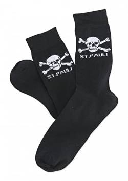 FC St. Pauli Totenkopf Socks Socken (39-42, schwarz) von FC St. Pauli