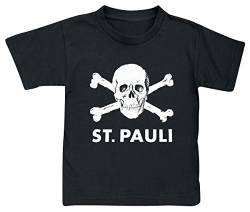 FC St. Pauli Totenkopf T-Shirt schwarz 164 von FC St. Pauli