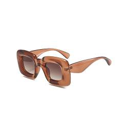 FDEETY Sonnenbrille Damen Vintage Rechteckige Sonnenbrille Retro Schmale Brille UV400-Schutz Sunglasses Kleine rechteckige Sonnenbrille (Teal Rahme) von FDEETY