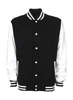 FDM: College Jacket FV001 XS,Black/White von FDM
