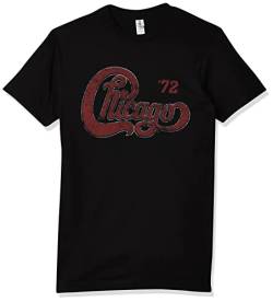 FEA Herren Chicago Tour '72 Logo, weich T-Shirt, Schwarz, XXL von FEA