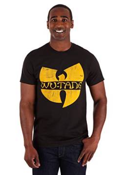 FEA Herren T-Shirt Wu Tang Clan Classic Yellow Logo, schwarz, X-Groß von FEA