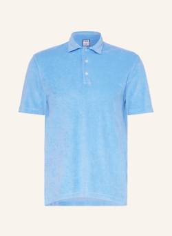 Fedeli Frottee-Poloshirt blau von FEDELI