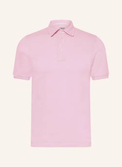 Fedeli Piqué-Poloshirt Extra Slim Fit rosa von FEDELI