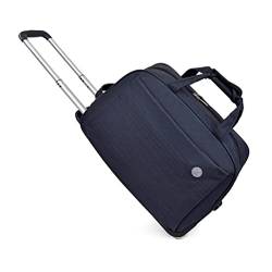 FEEIMOL Reisetasche mit Rollen Unisex 2-Rad Trolley Reisetasche Trolley Handgepäck Damen und Herren (Schwarz) von FEEIMOL