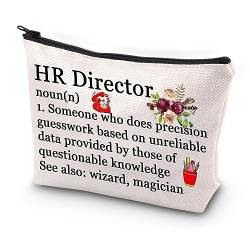 FEELMEM HR Director Definition Make-up Taschen Human Resources Geschenk HR Director Geschenk HR Wertschätzung Geschenk Human Manager Dankeschön Geschenk, beige, Einheitsgröße, Make-up-Tasche von FEELMEM