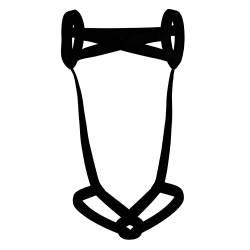 FEESHOW Herren Riemenbody Körper Harness Männer String Bodysuit Mit/Ohne Penis Ring Cockring Gay Body Bandage Fetisch Einstellbar A_Schwarz Einheitsgröße von FEESHOW