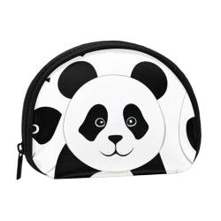 Schädel- und Blumenmuschel-Aufbewahrungstasche, kompakte und praktische Brieftasche für Kleingeld, panda, Einheitsgröße von FEETOX