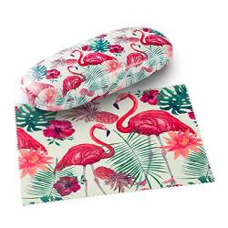 FEFI - Hardcase Brillenetui: WILDLIFE mit passendem Mikrofasertuch (Flamingo) von FEFI