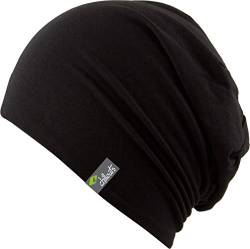 CHILLOUTS hochwertige Mütze im Beanie Style mit wunderschöner Stoffqualität (Black) von FEINZWIRN