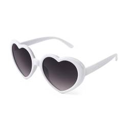 FEISEDY Herz Sonnenbrille Polarisiert Damen Herzbrille für Party Valentinstag Festival mit UV400 Schutz B2337 von FEISEDY