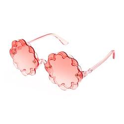 FEISEDY Kinder Brille Blumen Sonnenbrille Rahmenlose für Neugeborene, Jungen und Mädchen 1-8 Jahre UV400 Schutz B2319 von FEISEDY